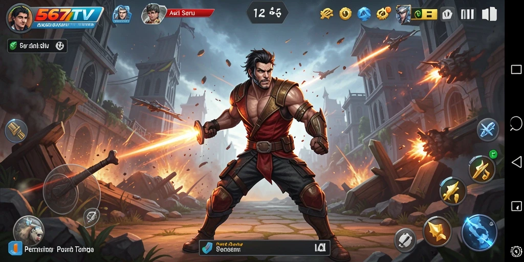 Tampilan gameplay <strong>567TV</strong> yang mendebarkan dan penuh aksi.