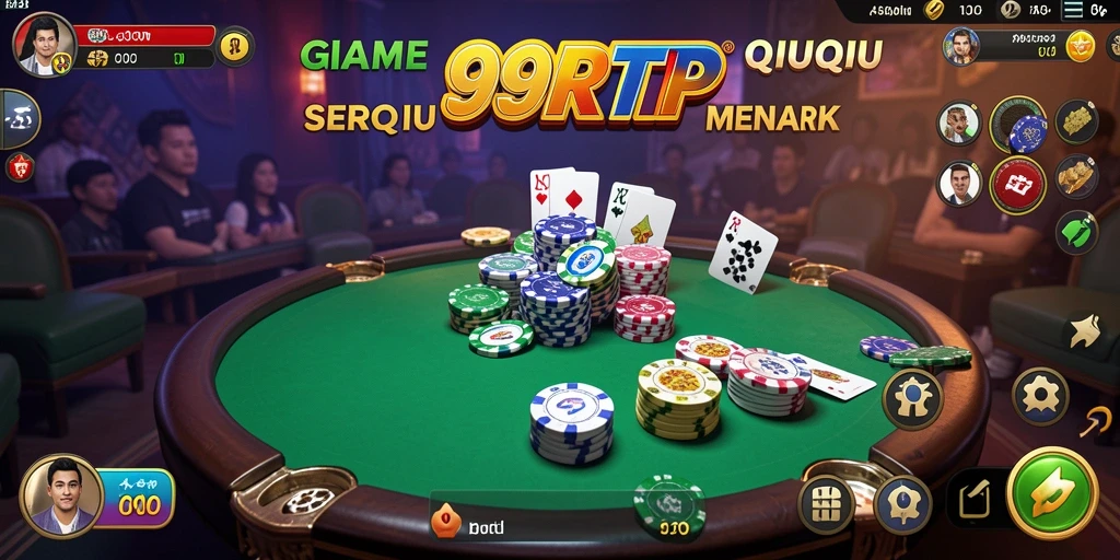 Tampilan menarik dari gameplay QiuQiu di 99RTP.