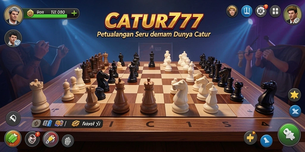 Tangkapan layar gameplay seru dalam dunia petualangan catur.