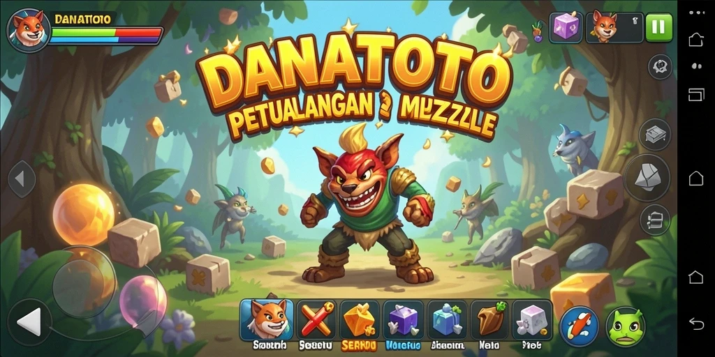 Tampilan gameplay seru dan menantang di DANATOTO.
