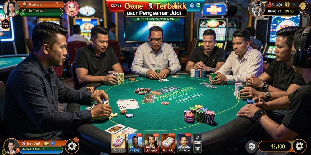 Gameplay Poker yang seru dan mendebarkan di EE789.