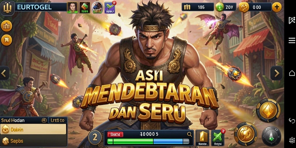 Tampilan gameplay <strong>EUROTOGEL</strong> yang penuh aksi dan petualangan seru.