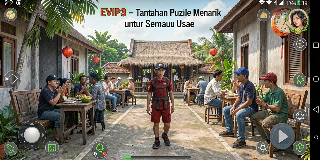 Screenshot permainan EVIP3 menampilkan gameplay Puzzle yang mengasyikkan.