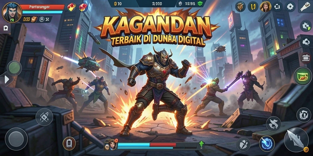 Tampilan aksi mendebarkan dalam KAGANDAN saat pertarungan berlangsung.