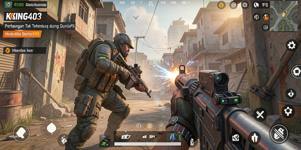 Menampilkan aksi seru dari gameplay KING403 yang mendebarkan.