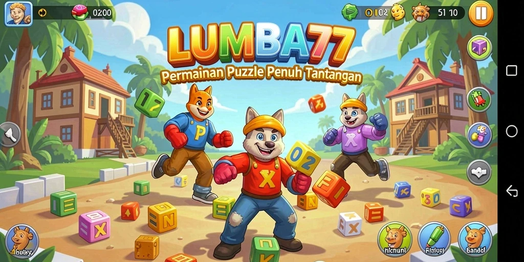 Screenshot gameplay LUMBA77 dengan teka-teki menantang.