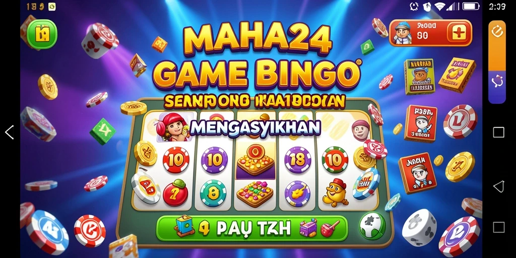 Screenshot gameplay MAHA24 yang menunjukkan serunya permainan Bingo.