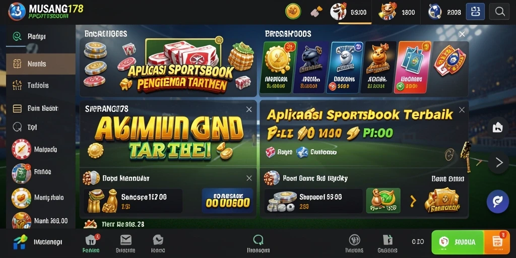 Tampilan menarik dari aplikasi sportsbook MUSANG178 saat bertaruh.