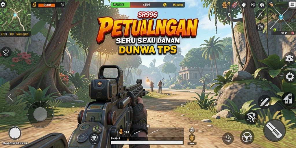 Screenshot SR996 menampilkan aksi pertarungan yang mendebarkan dalam permainan TPS.