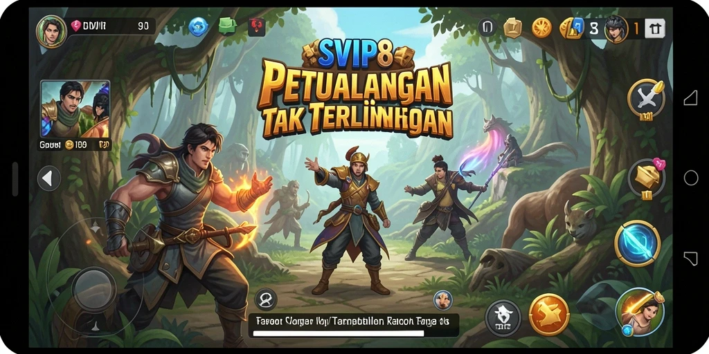 Tampilan gameplay SVIP8 yang menakjubkan di dunia petualangan.