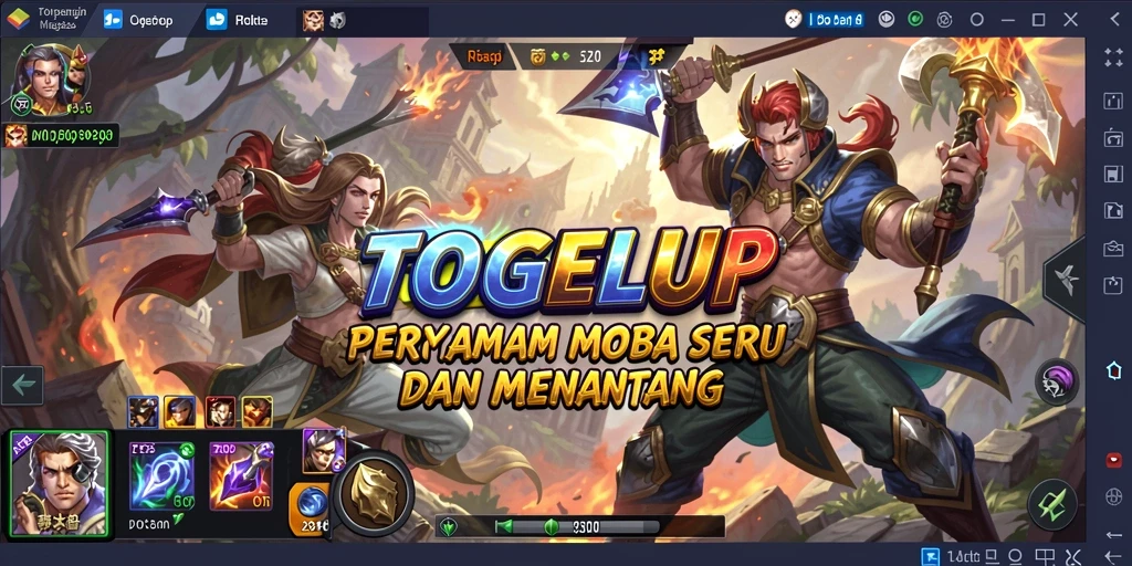 Screenshot gameplay TOGELUP dengan aksi seru dan strategis.